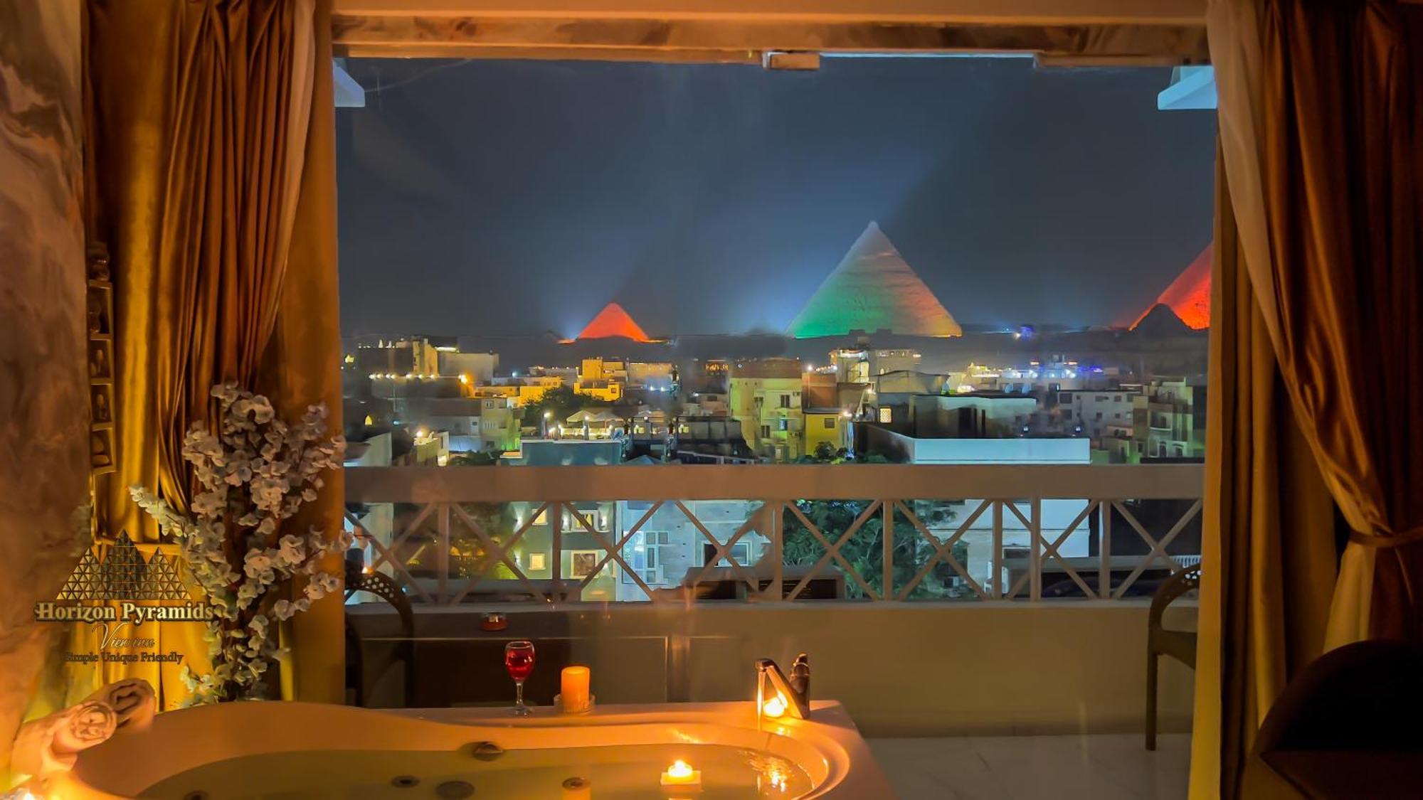 Horizon Pyramid View Inn Kafret el-Gabal Exterior foto